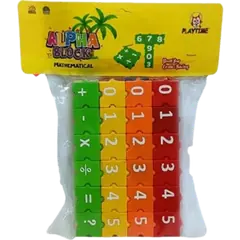 Play And Learn Educational Alpha Blocks For Kids - 50/60 Pc (alpha_blocks_88150) - Mathematical - Rokomari